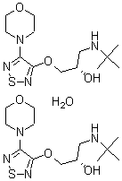 CAS#: 91524-16-2, 1-[(1,1-Dimethylethyl)Amino]-3-[[4-(4-Morpholinyl)-1,2,5-Thiadiazol-3-Yl]Oxy]-(2S)-2-Propanol Hydrate (2:1)