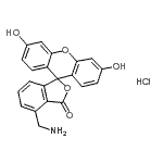 CAS#: 91539-64-9, 4-(Aminomethyl)-3',6'-dihydroxy-3H-spiro[2-benzofuran-1,9'-xanthen]-3-one hydrochloride (1:1)