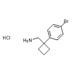 CAS#: 915402-09-4, 1-[1-(4-Bromophenyl)cyclobutyl]methanamine hydrochloride (1:1)