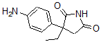 CAS 登录号：91567-07-6， 3-(4'-氨基苯基)-3-乙基吡咯烷-2,5-二酮