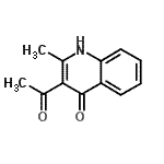 CAS#: 91569-13-0, 1-(4-Hydroxy-2-methyl-3-quinolinyl)ethanone