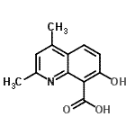 CAS 登录号：91569-72-1， 7-羟基-2,4-二甲基-8-喹啉羧酸