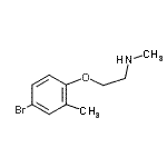 CAS#: 915920-76-2, 2-(4-Bromo-2-methylphenoxy)-N-methylethanamine