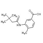 CAS#: 915921-64-1, 3-[(3,3-Dimethylbutanoyl)amino]-4-methylbenzoic acid