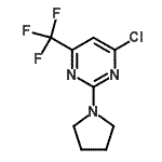 CAS#: 915922-37-1, 4-Chloro-2-(1-pyrrolidinyl)-6-(trifluoromethyl)pyrimidine