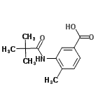 CAS#: 915923-72-7, 3-[(2,2-Dimethylpropanoyl)amino]-4-methylbenzoic acid