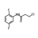 CAS#: 915923-95-4, 3-Chloro-N-(2,5-difluorophenyl)propanamide