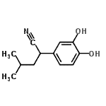 CAS#: 91641-05-3, 2-(3,4-Dihydroxyphenyl)-4-methylpentanenitrile