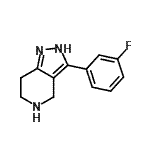 CAS 登录号：916423-50-2， 3-(3-氟苯基)-4,5,6,7-四氢-2H-吡唑并[4,3-c]吡啶