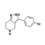 CAS#: 916423-56-8, 3-(4-Bromophenyl)-4,5,6,7-tetrahydro-2H-pyrazolo[4,3-c]pyridine