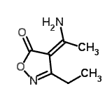 CAS 登录号：916612-52-7， (4Z)-4-(1-氨基亚乙基)-3-乙基-1,2-恶唑-5(4H)-酮