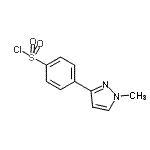 CAS 登录号：916766-81-9， 4-(1-甲基-1H-吡唑-3-基)苯磺酰氯