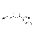 CAS 登录号：916791-37-2， 乙基3-(6-溴-3-吡啶基)-3-氧代丙酸酯