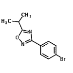 CAS#: 917562-24-4, 3-(4-Bromophenyl)-5-isopropyl-1,2,4-oxadiazole