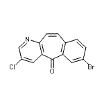 CAS 登录号：917878-65-0， 7-溴-3-氯-5H-苯并[4,5]环庚并[1,2-b]吡啶-5-酮