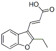 CAS 登录号：91902-94-2， (2E)-3-(2-乙基-1-苯并呋喃-3-基)丙烯酸