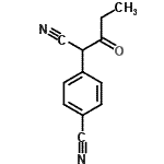 CAS#: 91973-34-1, 4-(1-Cyano-2-oxobutyl)benzonitrile