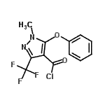 CAS#: 921939-09-5, 1-Methyl-5-phenoxy-3-(trifluoromethyl)-1H-pyrazole-4-carbonyl chloride