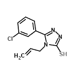 CAS#: 92286-36-7, 4-Allyl-5-(3-chlorophenyl)-4H-1,2,4-triazole-3-thiol
