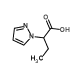 CAS#: 923526-87-8, 2-(1H-Pyrazol-1-yl)butanoic acid
