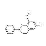 CAS 登录号：92436-45-8， 6-氯-8-(氯甲基)-2-苯基-4H-1,3-苯并二氧杂环己烷