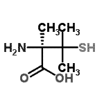 CAS 登录号：92462-77-6， (2R)-2-氨基-2,3-二甲基-3-硫基-丁酸