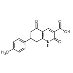 CAS#: 924834-92-4, 7-(4-Methylphenyl)-2,5-dioxo-1,2,5,6,7,8-hexahydro-3-quinolinecarboxylic acid