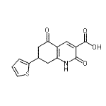 CAS#: 924846-81-1, 2,5-Dioxo-7-(2-thienyl)-1,2,5,6,7,8-hexahydro-3-quinolinecarboxylic acid