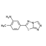 CAS#: 924967-88-4, 2-Methyl-5-([1,2,4]triazolo[3,4-b][1,3,4]thiadiazol-6-yl)aniline