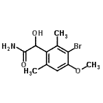 CAS#: 92516-27-3, 2-(3-Bromo-4-methoxy-2,6-dimethylphenyl)-2-hydroxyacetamide