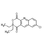 CAS 登录号：92525-74-1， 二乙基6-氯-2,3-喹啉二羧酸酯