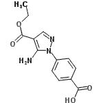 CAS 登录号：926203-48-7， 4-[5-氨基-4-(乙氧羰基)-1H-吡唑-1-基]苯甲酸
