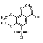 CAS 登录号：926251-22-1， 5-(氯磺酰基)-2,3,4-三甲氧基苯甲酸