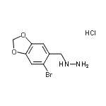 CAS#: 926268-72-6, [(6-Bromo-1,3-benzodioxol-5-yl)methyl]hydrazine hydrochloride (1:1)