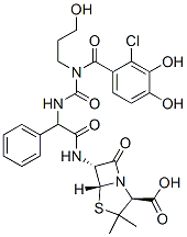CAS#: 92773-65-4, 6-(2-(3-(2-Chloro-3,4-Dihydroxybenzoyl)-3-(3-Hydroxypropyl)-1-Ureido)-2-Phenylacetamido)Penicillanic Acid