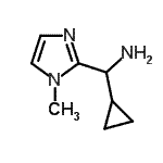 CAS#: 927986-30-9, 1-Cyclopropyl-1-(1-methyl-1H-imidazol-2-yl)methanamine