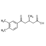 CAS 登录号：92864-24-9， 5-(3,4-二甲基苯基)-3-甲基-5-氧代戊酸