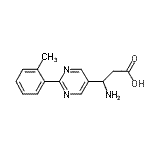 CAS#: 928712-71-4, 3-Amino-3-[2-(2-methylphenyl)-5-pyrimidinyl]propanoic acid