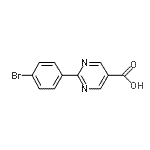 CAS#: 928713-94-4, 2-(4-Bromophenyl)-5-pyrimidinecarboxylic acid