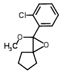 CAS#: 92884-33-8, 2-(2-Chlorophenyl)-2-methoxy-1-oxaspiro[2.4]heptane