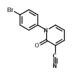 CAS#: 929000-84-0, 1-(4-Bromophenyl)-2-oxo-1,2-dihydro-3-pyridinecarbonitrile
