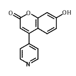 CAS 登录号：92906-36-0， 7-羟基-4-(4-吡啶基)-2H-苯并吡喃-2-酮