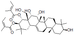CAS#: 92948-00-0, 21,22-Di-O-Angeloyl-R(1)-Barrigenol