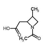CAS#: 92992-16-0, (1-Acetyl-3-methyl-2-azetidinyl)acetic acid