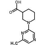 CAS#: 930111-02-7, 1-(6-Methyl-2-pyrazinyl)-3-piperidinecarboxylic acid