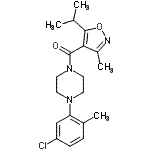CAS#: 930751-54-5, [4-(5-Chloro-2-methylphenyl)-1-piperazinyl](5-isopropyl-3-methyl-1,2-oxazol-4-yl)methanone