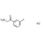 CAS 登录号：93102-97-7， 2-氨基-1-(3-氟苯基)乙酮盐酸盐(1:1)
