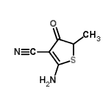 CAS#: 931423-95-9, 2-Amino-5-methyl-4-oxo-4,5-dihydro-3-thiophenecarbonitrile