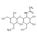 CAS 登录号：93253-17-9， 甲基3-O-(2-乙酰氨基-2-脱氧己糖吡喃糖苷)吡喃己糖苷