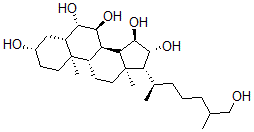 CAS#: 93368-84-4, 5Alpha-Cholestane-3beta,6beta,7alpha,15alpha,16beta,26-Hexaol